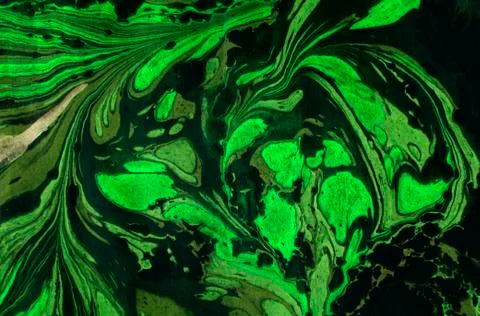 Ink marble texture. Ebru handmade wave background. Kraft paper surface. Unique Stock Illustration