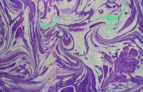 Ink marble texture. Ebru handmade wave background. Kraft paper surface. Unique Stock Illustration