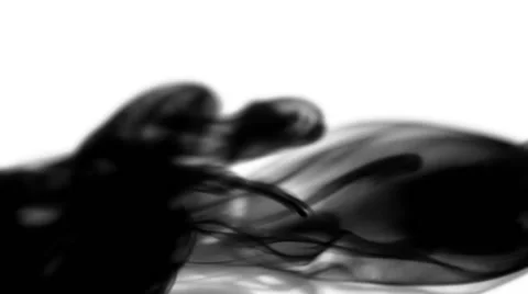 Ink Matte Effect. Black ink clouds in water. Fantastic for transitions and Stock Footage 59145915