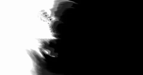 Ink Matte Transition on White Background 库存影片 121685122