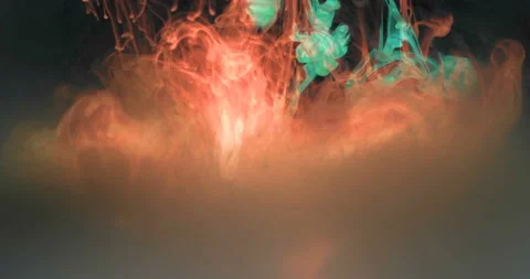 Ink is mixed in water Video stock 234969332