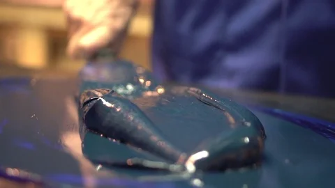 Ink Mixing Stock Footage 76101372