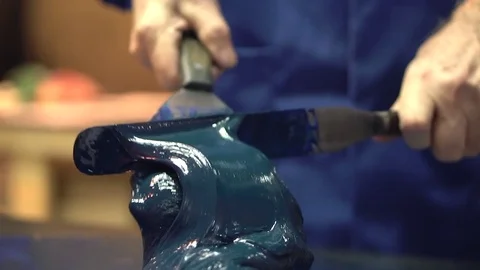 Ink Mixing Stock Footage 76101723