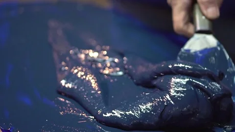 Ink Mixing Stock Footage 76102038