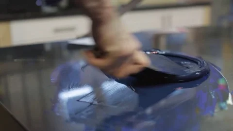 Ink Mixing Stock Footage 76102919