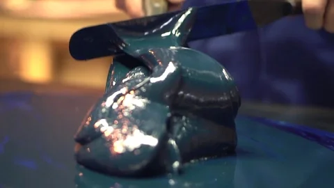 Ink Mixing Stock Footage 76103444