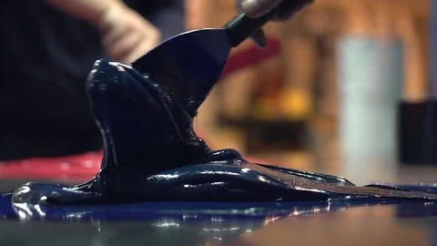 Ink Mixing Stock Footage 76103850