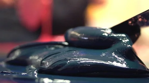 Ink Mixing Stock Footage 76862838