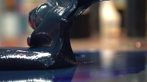 Ink Mixing Stock Footage 76863433