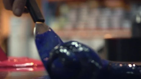 Ink Mixing Stock Footage 76863495