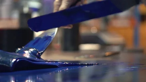 Ink Mixing Stock Footage 76863499