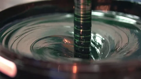 Ink Mixing Machine in Operation Stock Footage