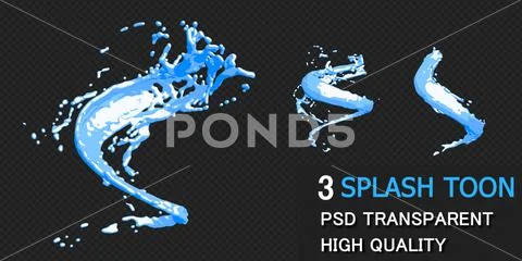 Ink oil splash circle round frame in 3d rendering isolated Premium Psd PSD Template