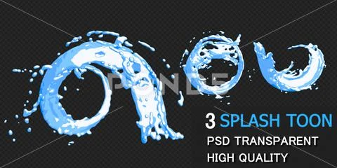 Ink oil splash circle round frame in 3d rendering isolated Premium Psd PSD Template