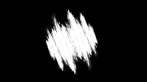 Ink paint white brush stroke transition animation. transition effect of paint br Stock Footage 311879053