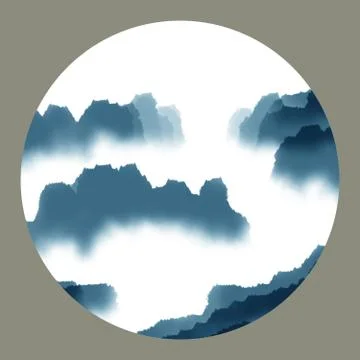 Ink painting Stock Illustration