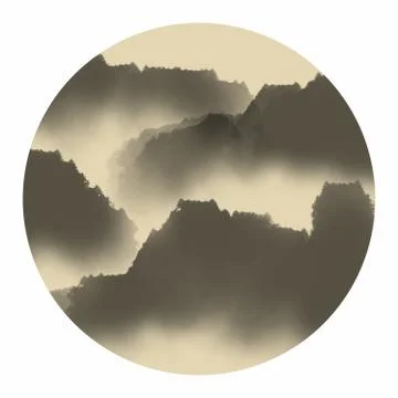 Ink painting Stock Illustration