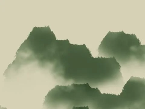 Ink painting Stock Illustration