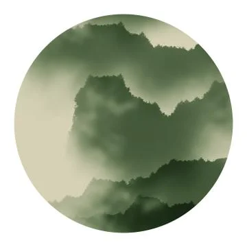 Ink painting Stock Illustration