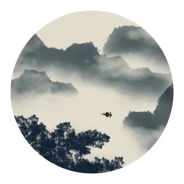 Ink painting Stock Illustration