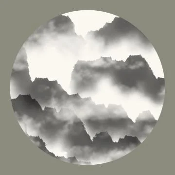 Ink painting Stock Illustration