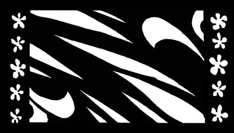 Ink Pattern One Ink Pattern One, abstract pattern, black and white ink ske... Stock Photos