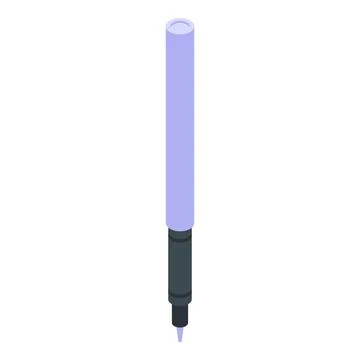 Ink pen icon isometric vector. Digital tablet Stock Illustration