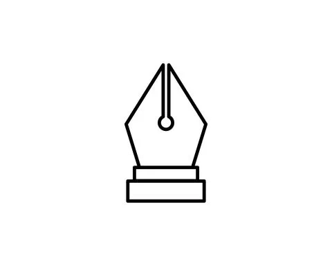 Ink Pen icon vector EPS 10, abstract signs flat design, illustration modern i Stock Illustration