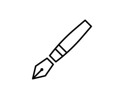 Ink Pen icon vector EPS 10, abstract signs flat design, illustration modern i Stock Illustration