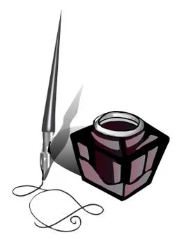 Ink pen Stock Illustration