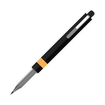 Ink pen Sharp tool for creative handwriting Stock Illustration