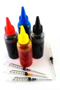 Ink for printer Fotos Stock