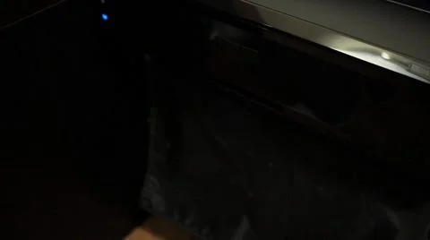 Ink printer prints the contract, document 스톡 동영상 65710504