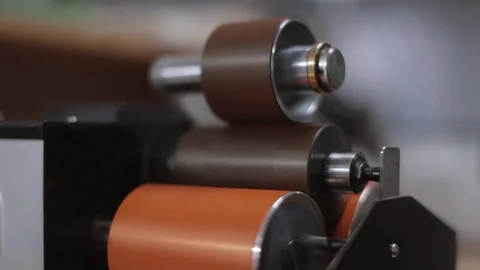 Ink Proofer in Operation Stock Footage 76097567