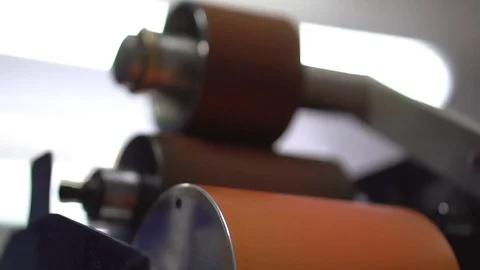 Ink Proofer in Operation Stock Footage 76097839