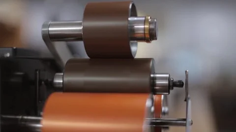 Ink Proofer in Operation Stock Footage 76101105