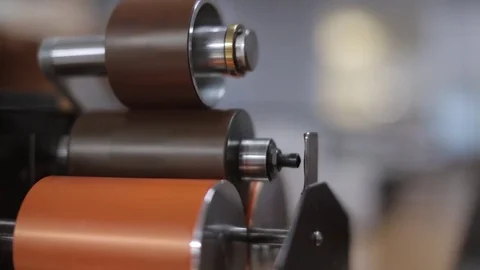 Ink Proofer in Operation Stock Footage 76101203