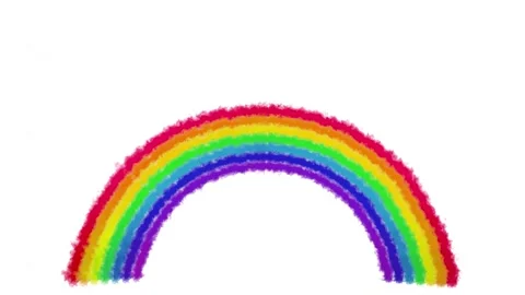 Ink rainbow animation Stock Footage 311899246