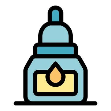Ink refill bottle for printers and drawing tools Stock Illustration