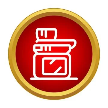Ink refill bottle with tank icon design Stock Illustration