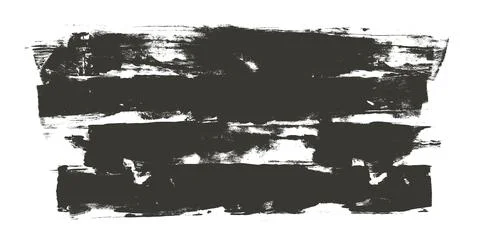 Ink roller brush strokes textures. Grunge paint stripes print. Brayer black 스톡 일러스트