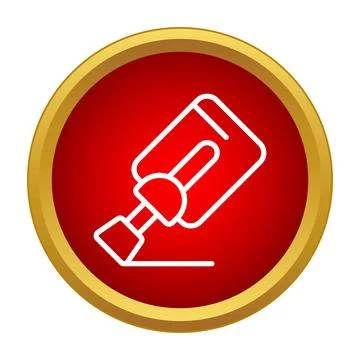 Ink roller stamp creating mark for official document Stock Illustration