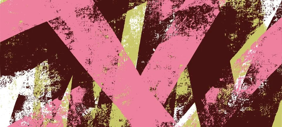 Ink roller vector brush stroke wallpaper. Overlapping wide stripes with dus.. Stock Illustration