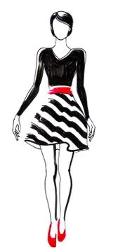 Ink sketch Stock Illustration