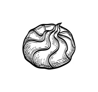 Ink sketch of meringue Stock-Illustration