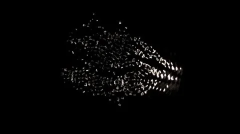 Ink soundwaves Stock Footage 8849775