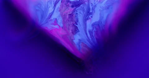 Ink spill geometric cube angle neon texture bubble Stock Footage 332615021