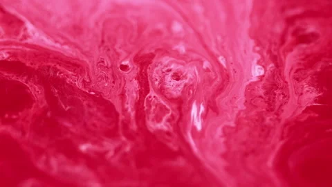 Ink spill paint water flow red white acrylic fluid Stock-Footage 281507137