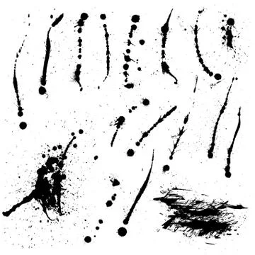 Ink spills Illustrazione stock