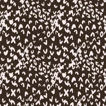 Ink splash abstract random shapes seamless pattern on black background. Stock Illustration